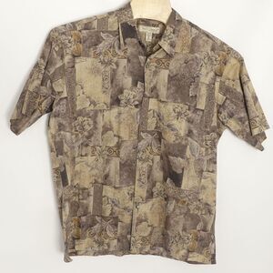 Tori Richard Honolulu Cotton Lawn Hawaiian Shirt Floral Print Men's XL